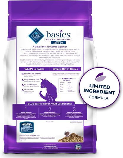 Basics Limited Ingredient Diet Grain Free, Natural Indoor Adult Dry Cat Food