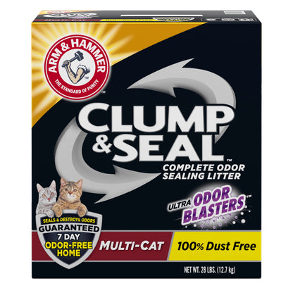 Clump & Seal Multi-Cat Complete Odor Sealing Clumping Cat Litter, 38 Lb