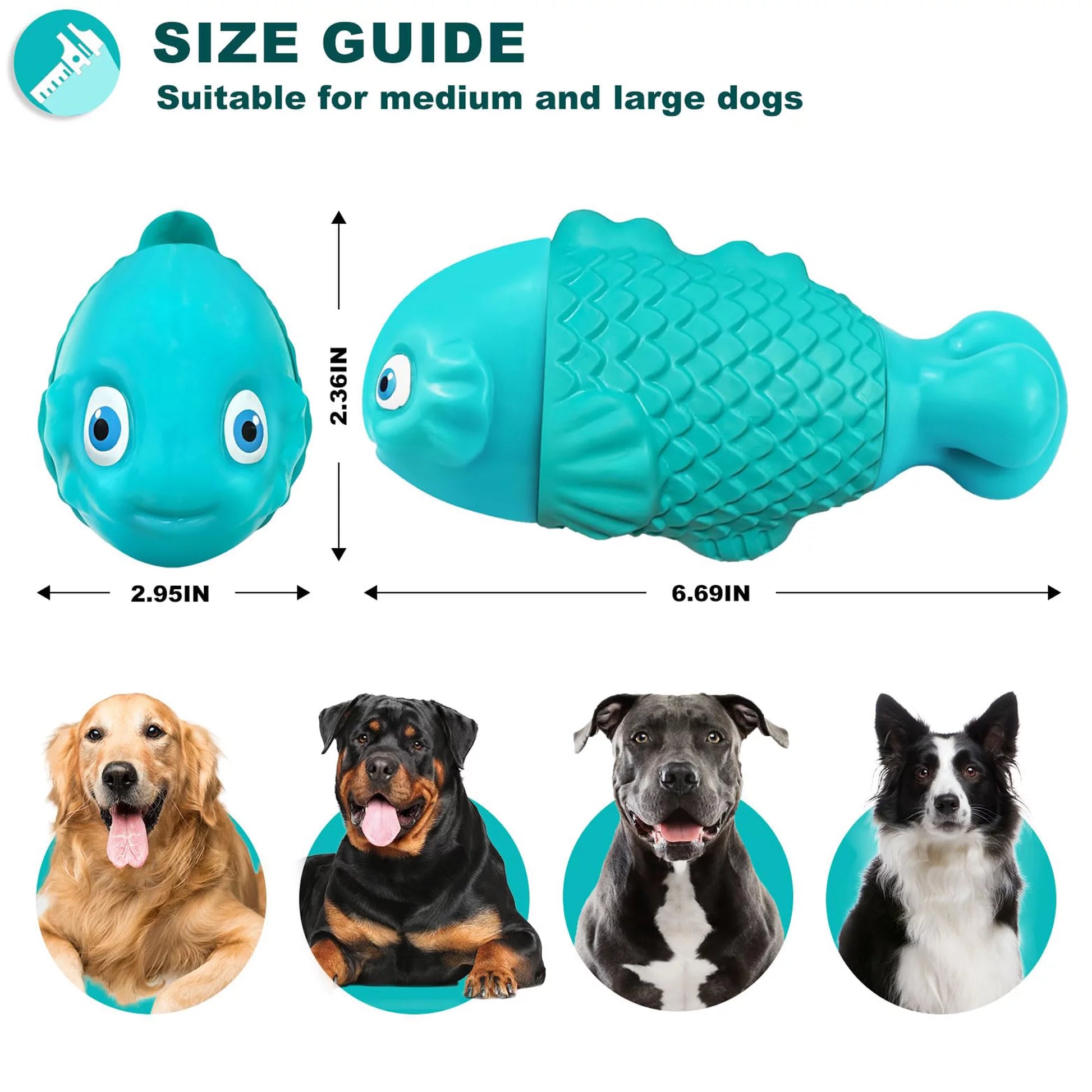 Dog Chew Toys for Aggressive Chewers, Indestructible Dog Toys for Aggressive Chewers, Tough Dog Toys for Large Dogs, Durable Squeaky Dog Toys, Strong Dog Toys, Super Chewer, Heavy Duty Dog Toys